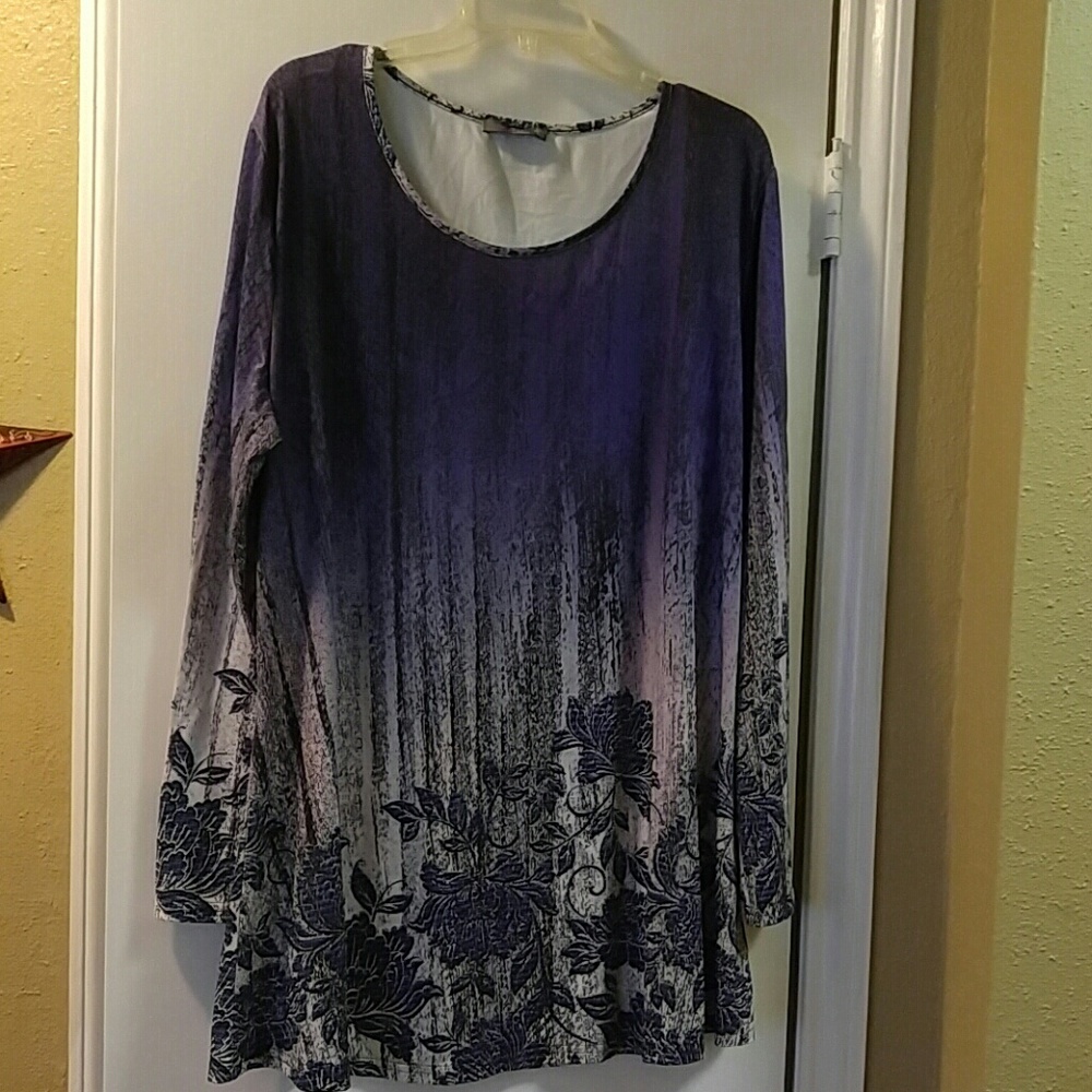 Tunic purple and black 4x